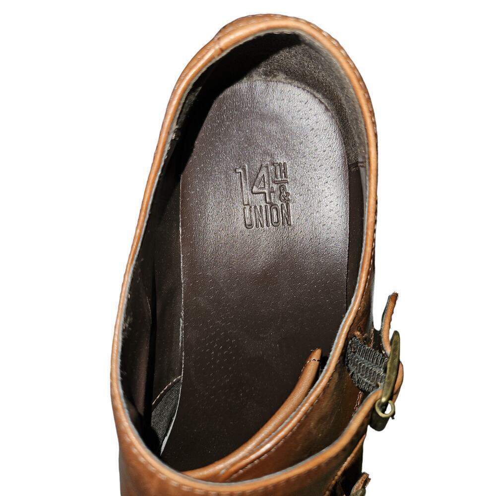 14th & Union Brown Leather Men's Dress Shoe Sz 9.5 - Picture 9 of 10